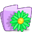 green flower folder icon